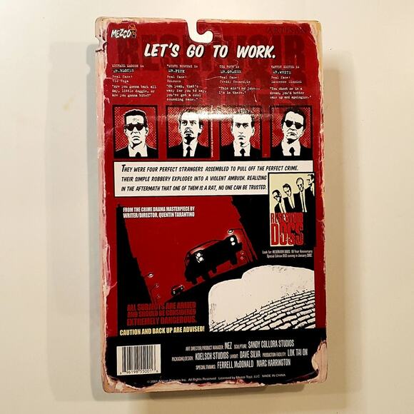 🎥 Reservoir Dogs Mr. Pink Action Figure Mezco Toys 2001 Steve Buscemi NEW 🎥 - Picture 2 of 2